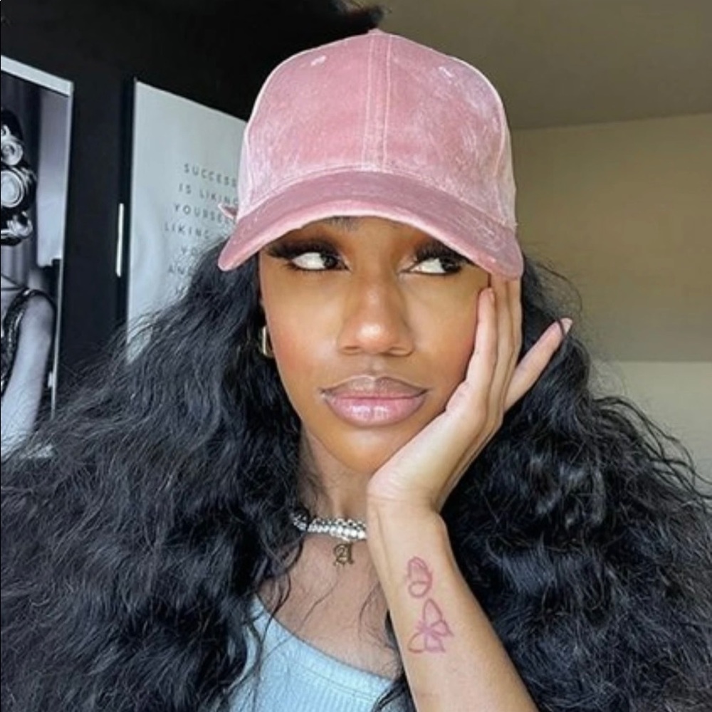 Warm Pink winter hat/Baseball Cap